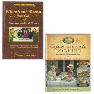 Lot of 2 Cookbooks Louisiana Classic Creole Cajun Cooking, Marcelle Bienvenu +